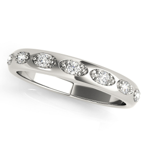 Adrielly Lab-Created Round cut Pave-Set Eternity Diamond Rings