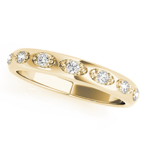 Adrielly Lab-Created Yellow Gold Pave-Set Eternity Diamond Rings