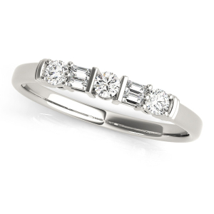 Maevery Natural Bar And Prong Set Eternity Diamond Rings