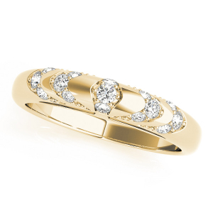 Lochlyn Lab-Created Yellow Gold Pave-Set Eternity Diamond Rings