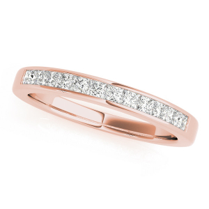 Rosabelle Lab-Created Rose Gold Channel-Set Eternity Diamond Rings