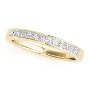 Rosabelle Lab-Created Yellow Gold Channel-Set Eternity Diamond Rings