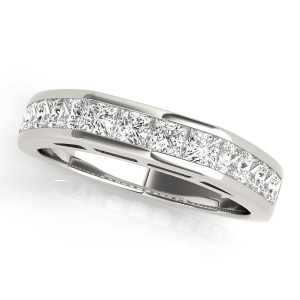 Aisley Lab-Created Princess cut Bar-Set  Eternity Diamond Rings