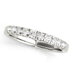 Vida 0.24 - 0.56 Carat Lab-Created Round cut Prong Half Eternity Diamond Rings