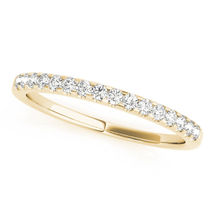 Amicia Lab-Created Yellow Gold Prong Three Quarter Eternity Diamond Rings