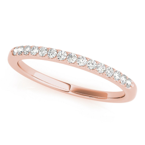 Lynleigh Lab-Created Rose Gold Prong Three Quarter Eternity Diamond Rings