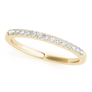 Lynleigh Lab-Created Yellow Gold Prong Three Quarter Eternity Diamond Rings