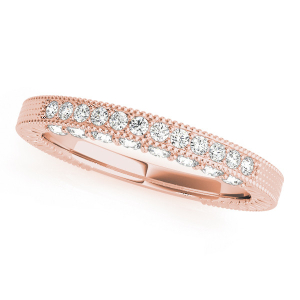 Angelia Lab-Created Rose Gold Pave-Set Eternity Diamond Rings