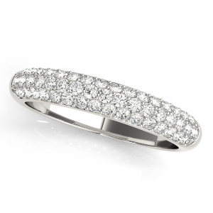 Jalisa Lab-Created Round cut Pave-Set Eternity Diamond Rings