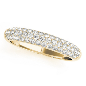 Jalisa Lab-Created Yellow Gold Pave-Set Eternity Diamond Rings