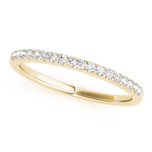 Austyn Lab-Created Yellow Gold Prong Half Eternity Diamond Rings