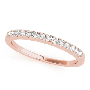 Ameya Natural Rose Gold Prong Three Quarter Eternity Diamond Rings