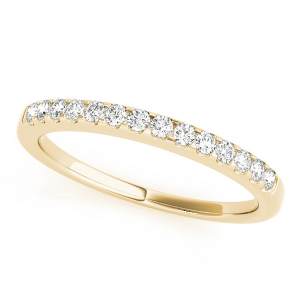 Ameya Natural Yellow Gold Prong Three Quarter Eternity Diamond Rings