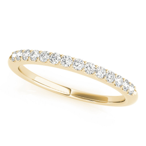 Triniti Lab-Created Yellow Gold Prong Three Quarter Eternity Diamond Rings