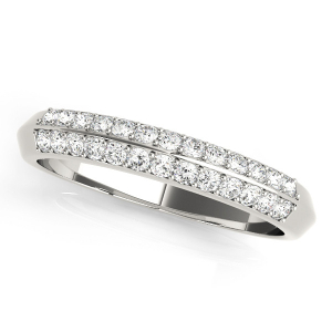 Kiannah Lab-Created Platinum Pave-Set Eternity Diamond Rings