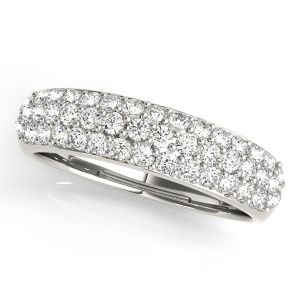 Gurnaaz Lab-Created Platinum Pave-Set Eternity Diamond Rings