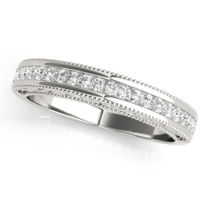 Adelita Lab-Created Princess cut Channel-Set Eternity Diamond Rings