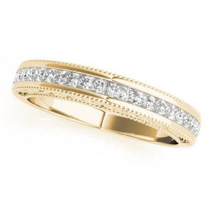 Adelita Lab-Created Yellow Gold Channel-Set Eternity Diamond Rings