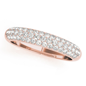 Camri Lab-Created Rose Gold Pave-Set Eternity Diamond Rings