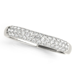 Kaileigh Lab-Created Platinum Pave-Set Eternity Diamond Rings