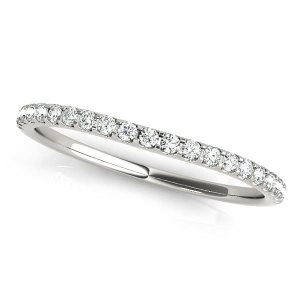 Aveya 0.10 Carat Lab-Created Round cut Prong Three Quarter Eternity Diamond Rings