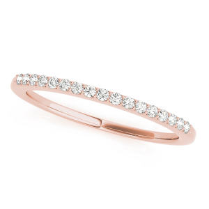 Addy Lab-Created Rose Gold Prong Three Quarter Eternity Diamond Rings