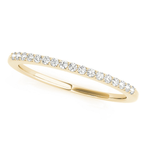 Addy Lab-Created Yellow Gold Prong Three Quarter Eternity Diamond Rings