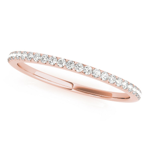 Jaisley Lab-Created Rose Gold Prong Three Quarter Eternity Diamond Rings