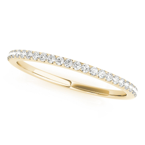 Jaisley Lab-Created Yellow Gold Prong Three Quarter Eternity Diamond Rings