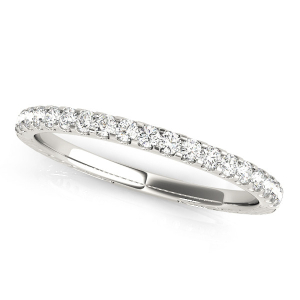 Quetzali 0.25 Carat Lab-Created Round cut Prong Three Quarter Eternity Diamond Rings