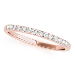 Avelyn Lab-Created Rose Gold Prong Three Quarter Eternity Diamond Rings