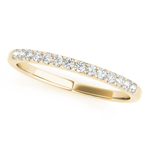 Avelyn Lab-Created Yellow Gold Prong Three Quarter Eternity Diamond Rings