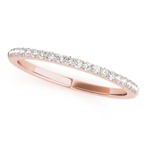 Alycia Lab-Created Rose Gold Prong Three Quarter Eternity Diamond Rings