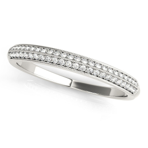 Liam Lab-Created Pave-Set Eternity Diamond Rings