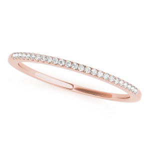 Swayzie Lab-Created Rose Gold Prong Three Quarter Eternity Diamond Rings