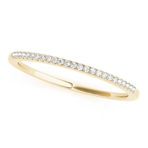 Swayzie Lab-Created Yellow Gold Prong Three Quarter Eternity Diamond Rings