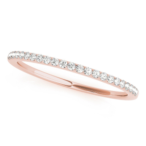 Rynleigh Lab-Created Rose Gold Prong Three Quarter Eternity Diamond Rings