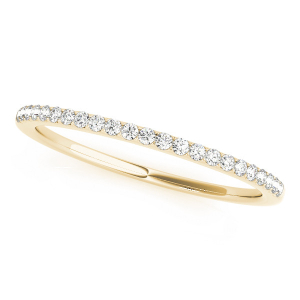 Rynleigh Lab-Created Yellow Gold Prong Three Quarter Eternity Diamond Rings