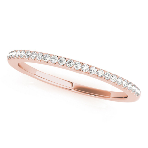 Aryia Lab-Created Rose Gold Prong Three Quarter Eternity Diamond Rings