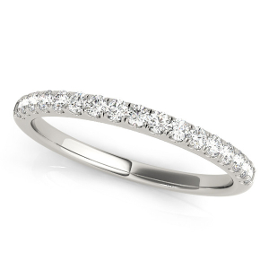 Lilyrose 0.25 Carat Lab-Created Round cut Prong Three Quarter Eternity Diamond Rings