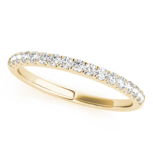 Lilyrose Lab-Created Yellow Gold Prong Three Quarter Eternity Diamond Rings