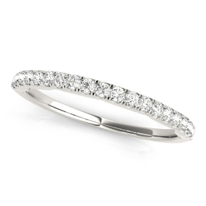 Aalani 0.33 Carat Lab-Created Round cut Prong Three Quarter Eternity Diamond Rings