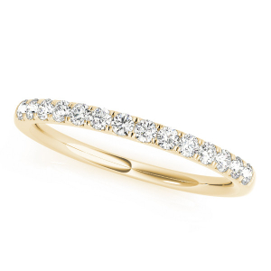 Khushi Lab-Created Yellow Gold Prong Three Quarter Eternity Diamond Rings