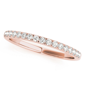 Lunna Lab-Created Rose Gold Prong Three Quarter Eternity Diamond Rings