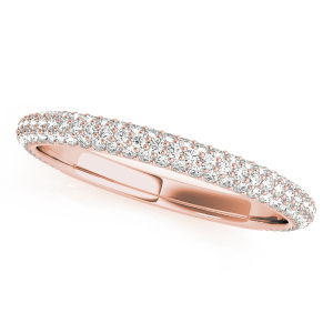 Brinkley Lab-Created Rose Gold Pave-Set Eternity Diamond Rings