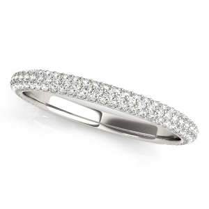 Brinkley Lab-Created Round cut Pave-Set Eternity Diamond Rings