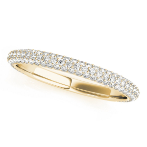 Brinkley Lab-Created Yellow Gold Pave-Set Eternity Diamond Rings