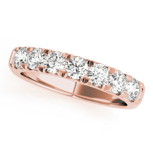 Aubriella Lab-Created Rose Gold Prong 7 Stone Diamond Rings