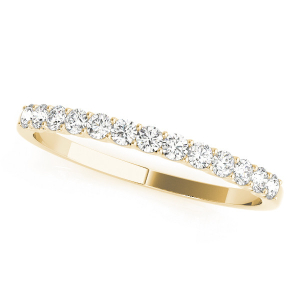 Nitya Lab-Created Yellow Gold Prong Half Eternity Diamond Ring