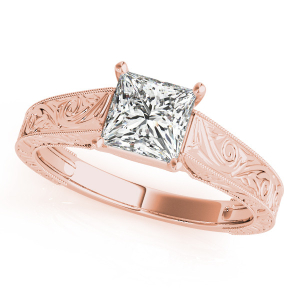 Jacelyn Natural Rose Gold Halo Diamond Engagement Rings